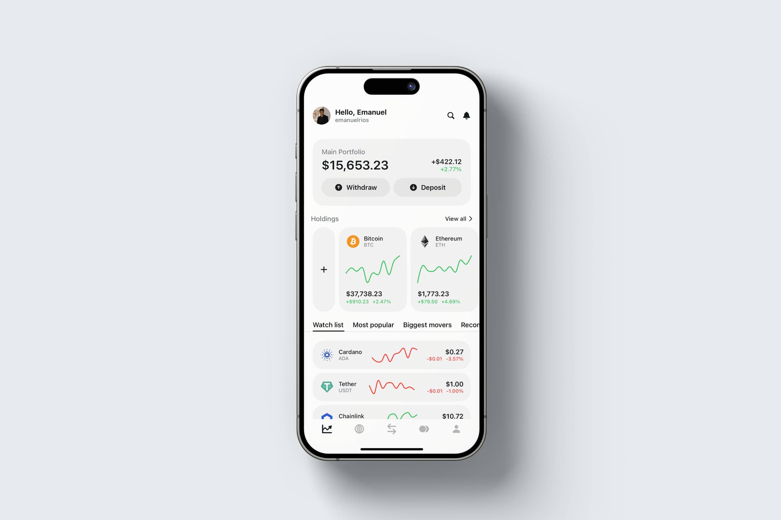 Stock Trading Interface image 1